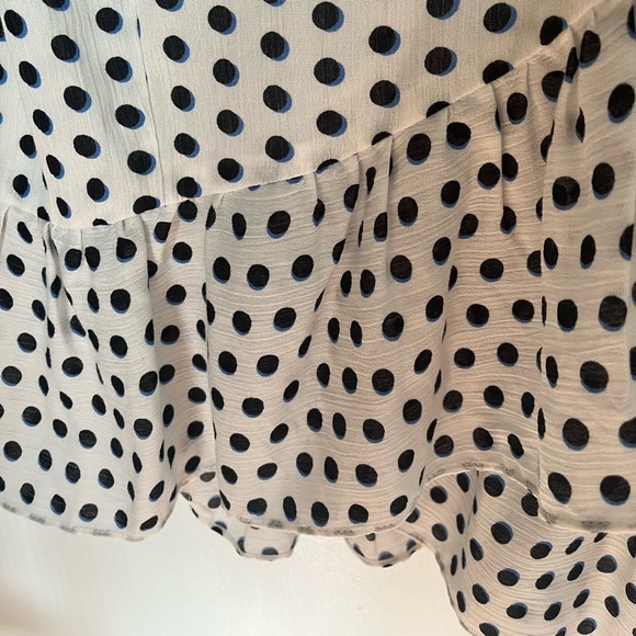 Express White Polka Dot Wrap Skirt - Picture 3 of 5